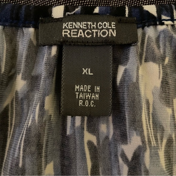 EUC- Kenneth Cole Reaction Short Sleeves Blouse Sz. XL - Picture 6 of 7